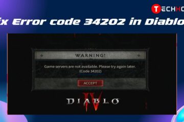 Fix Error code 34202 in Diablo 4